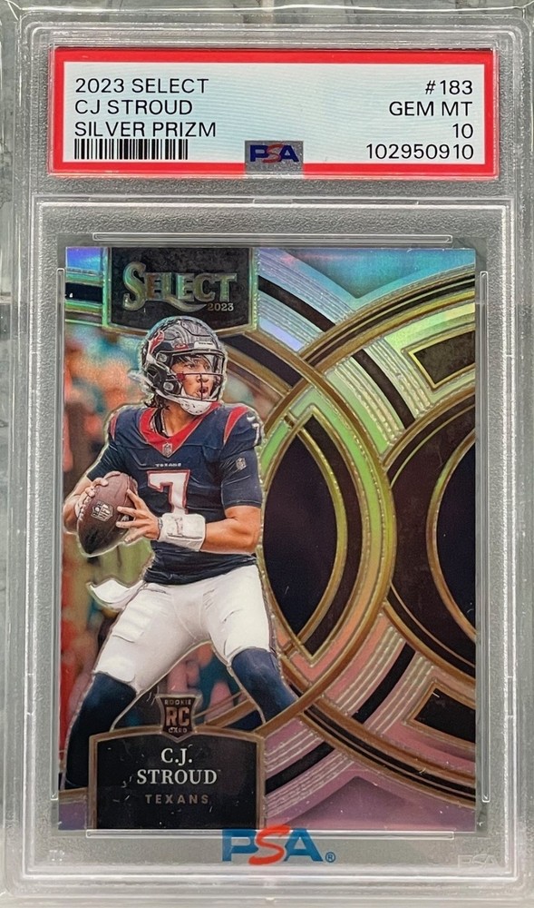 Panini 2023 Select C.J. Stroud Rookie Premier #183 RC Silver Prizm PSA 10