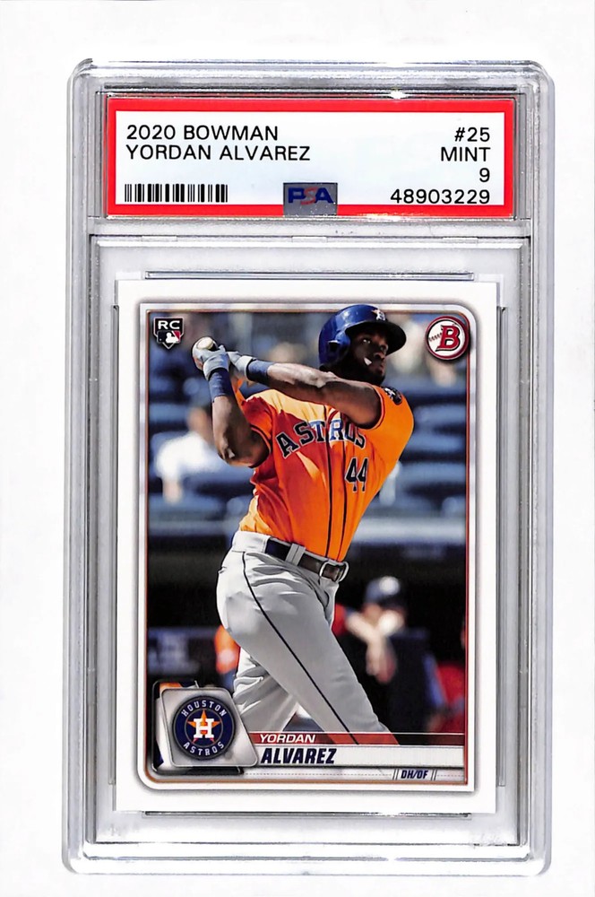 2020 Bowman Yordan Alvarez #25 PSA 9
