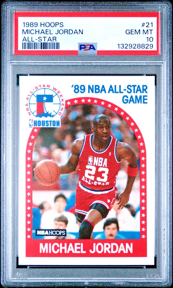 1989 NBA Hoops Michael Jordan All-Star Game Insert PSA 10 Chicago Bulls Vintage