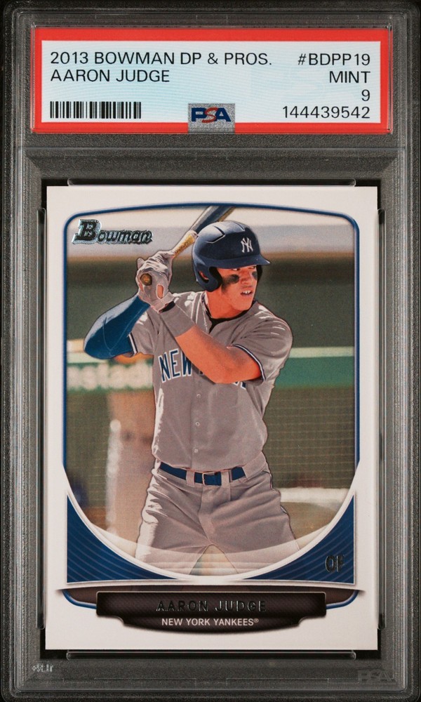 2013 Bowman Draft Picks & Prospects Aaron Judge #BDPP19 Rookie Card PSA 9 MINT