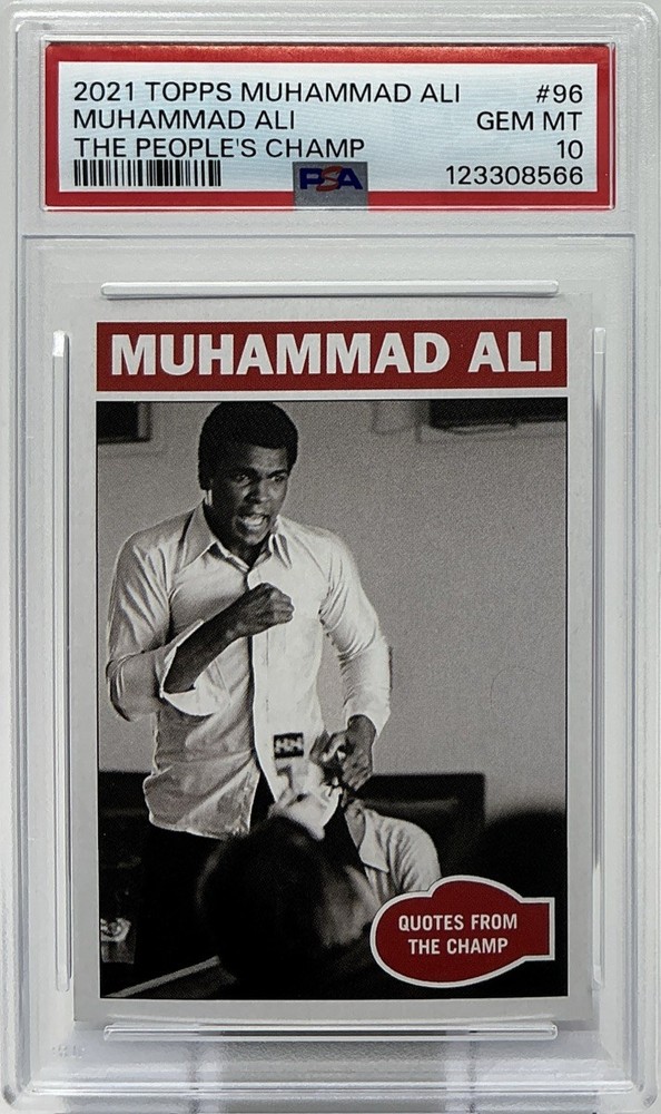 Muhammad Ali PSA 10- 2021 Topps Tribute Set ‘I Am So Fast That…’ -The Greatest