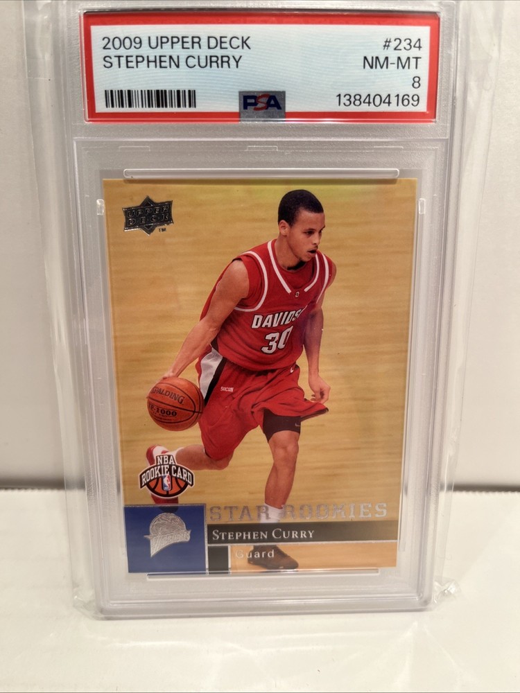 2009 UPPER DECK #234 STEPHEN CURRY ROOKIE RC PSA 8