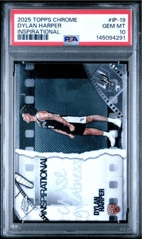 Graded 2025 Topps Chrome Dylan Harper #IP19 Rookie RC Basketball Card PSA 10