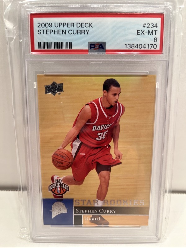 2009-10 Upper Deck - Star Rookies Stephen Curry #234 (RC) PSA 6 view 2