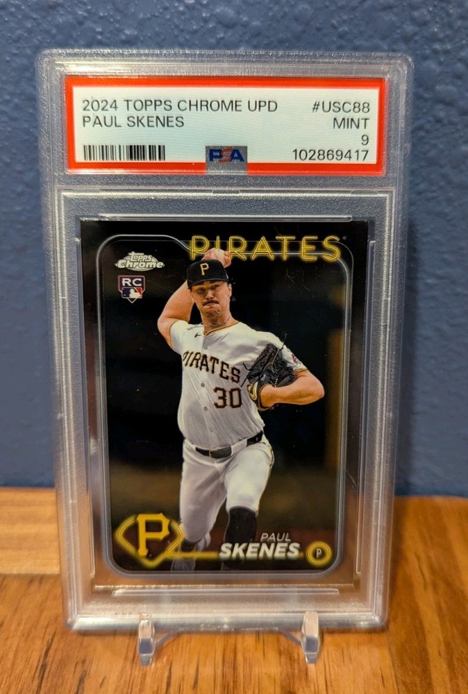 2024 Topps Chrome Update #USC88 Paul Skenes Rookie Card PSA 9 Mint RC Pirates