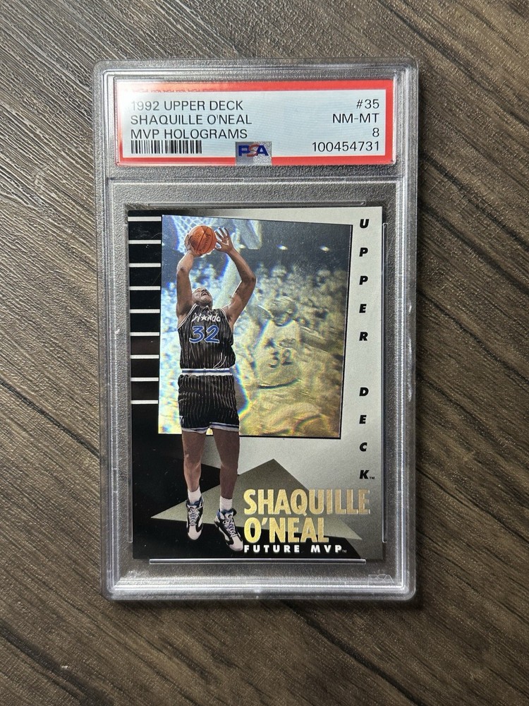 1992 UD MVP HOLOGRAMS #35 SHAQUILLE O'NEAL PSA 8