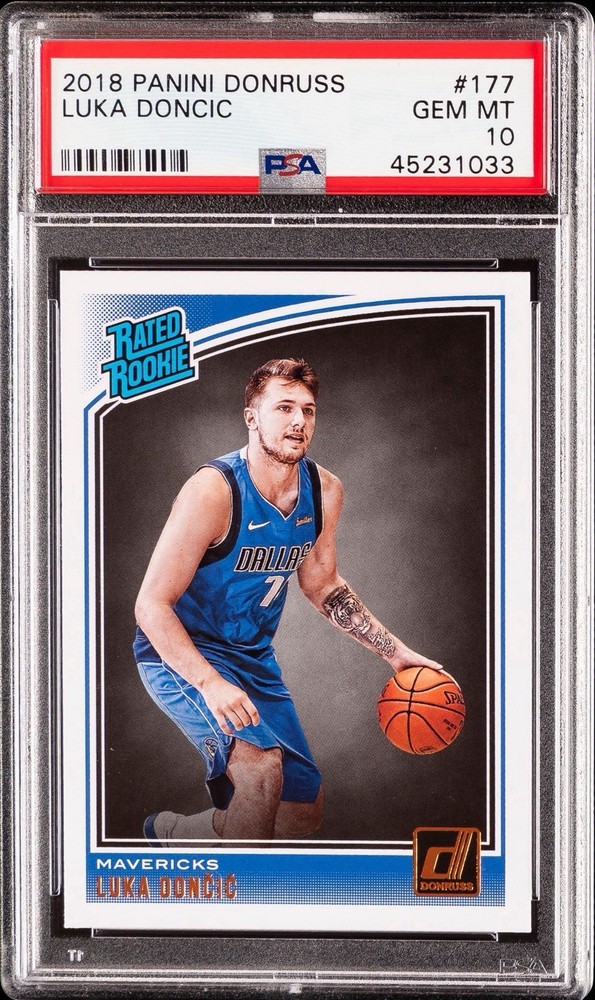 2018 Panini Donruss Luka Doncic #177 RC PSA 10 Gem Mint Dallas Mavericks