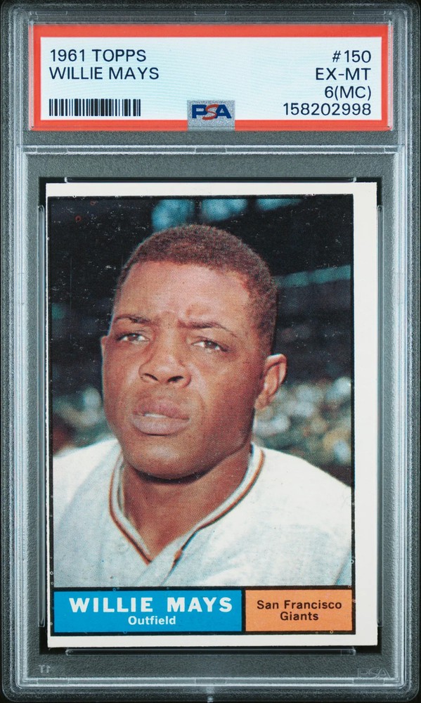 1961 Topps Willie Mays #150 MC PSA 6
