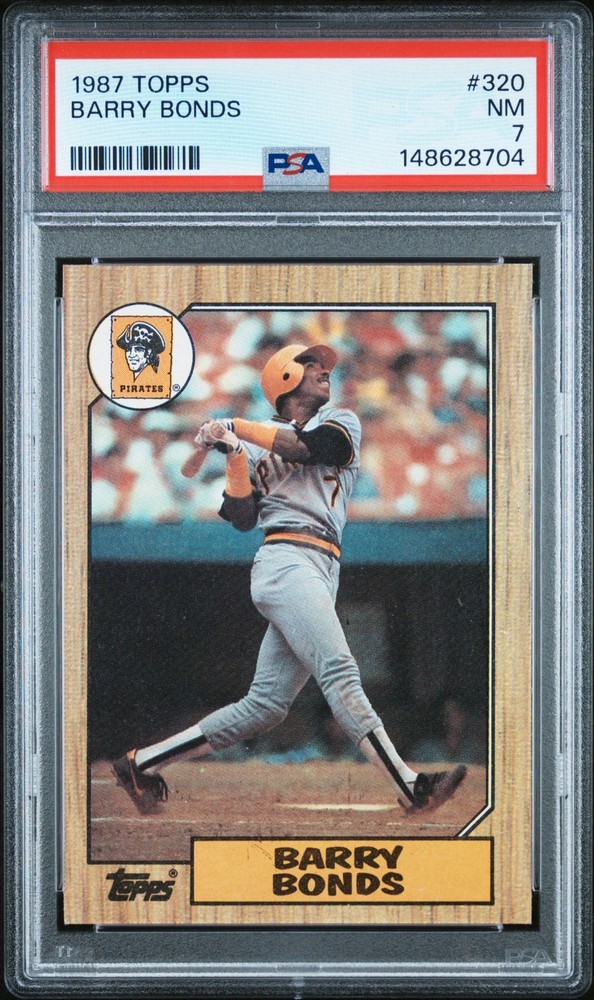1987 Topps Barry Bonds ROOKIE CARD #320 - PSA NM
