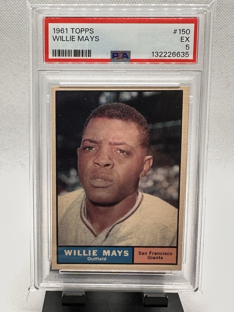 1961 Topps #150 Willie Mays HOF  PSA 5 EX