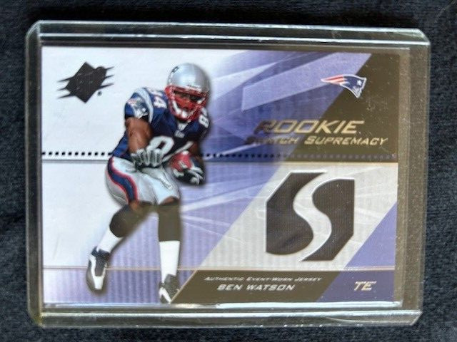 Ben Watson    Certified Game Used  JERSEY Card