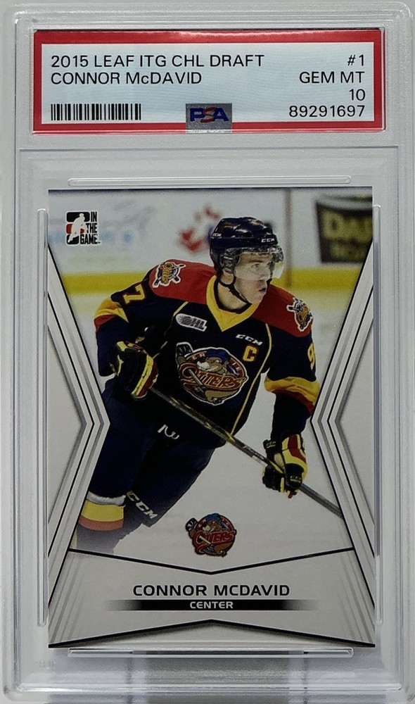 Connor McDavid Rookie PSA 10- 2015 Leaf ITG ‘CHL Top Draft Prospects’ -Oilers
