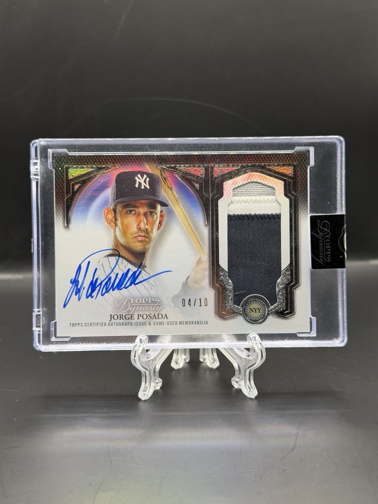 Jorge Posada 2023 Topps Dynasty Patch Auto /10 New York Yankees SSP