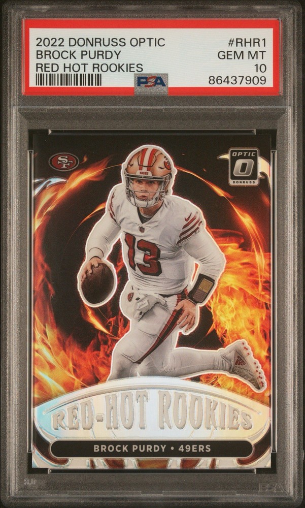 2022 Donruss Optic Brock Purdy Red Hot Rookies #RHR1 PSA 10