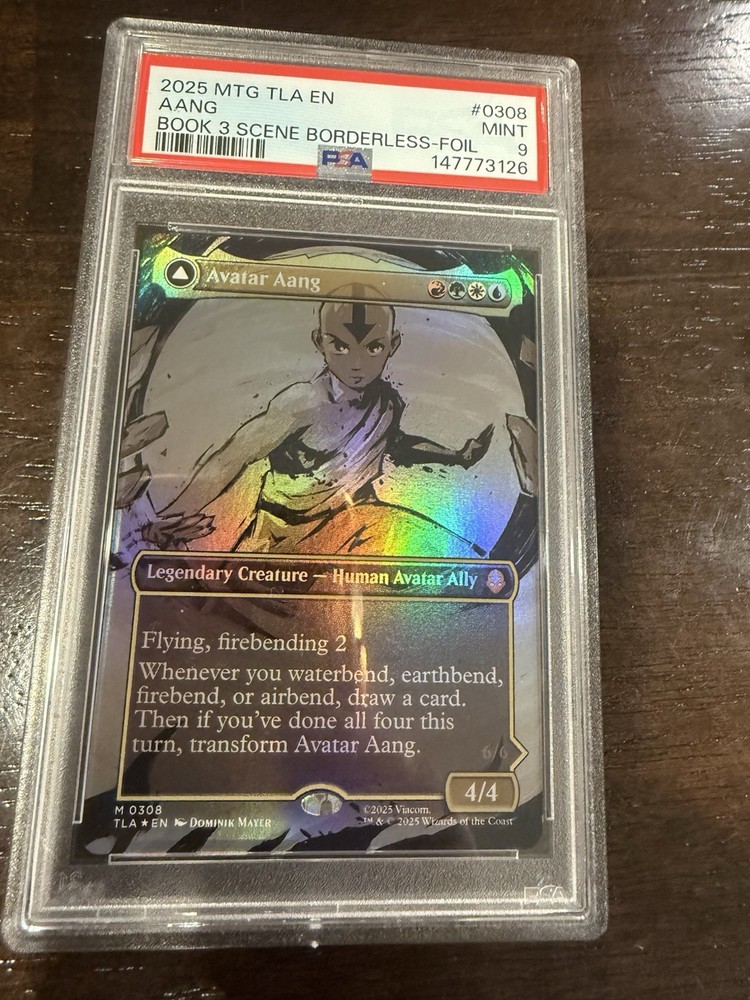 PSA 9 2025 MTG AVATAR: THE LAST AIRBENDER AANG, MASTER OF ELEMENTS