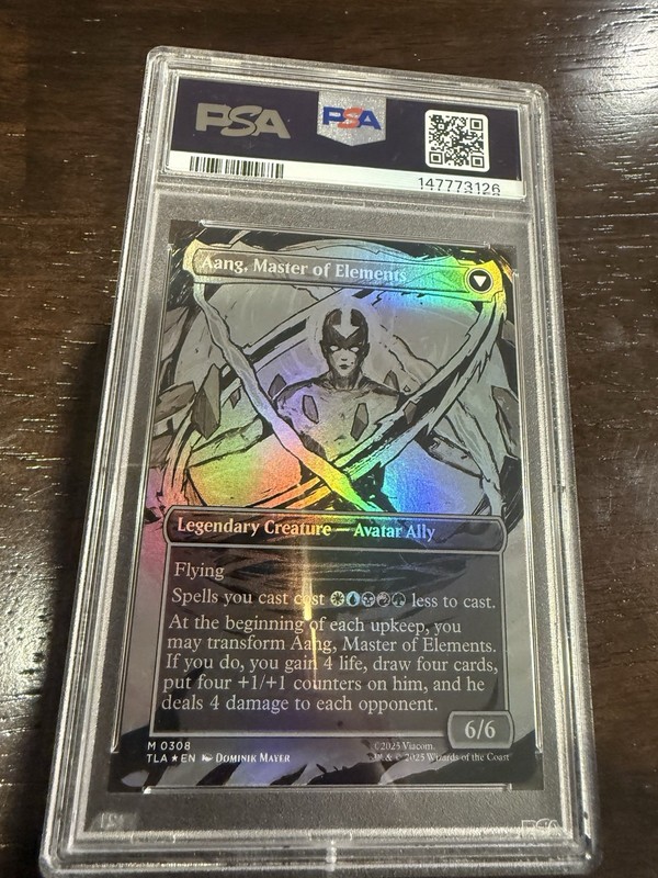PSA 9 2025 MTG AVATAR: THE LAST AIRBENDER AANG, MASTER OF ELEMENTS view 2