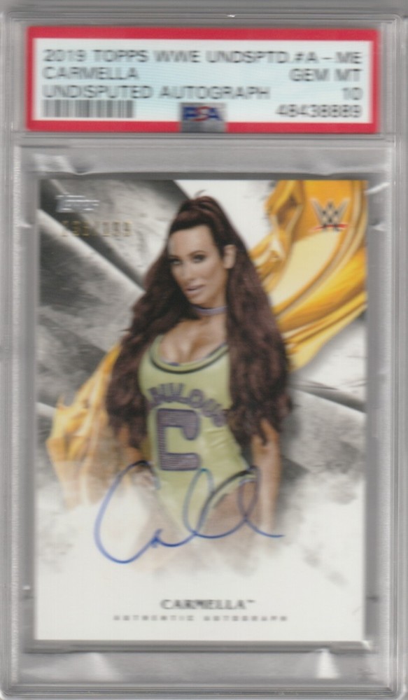 PSA 10 GEM MINT 10 - Carmella 2019 Topps WWE Undisputed Auto /199