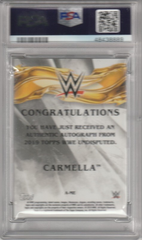 PSA 10 GEM MINT 10 - Carmella 2019 Topps WWE Undisputed Auto /199 view 2