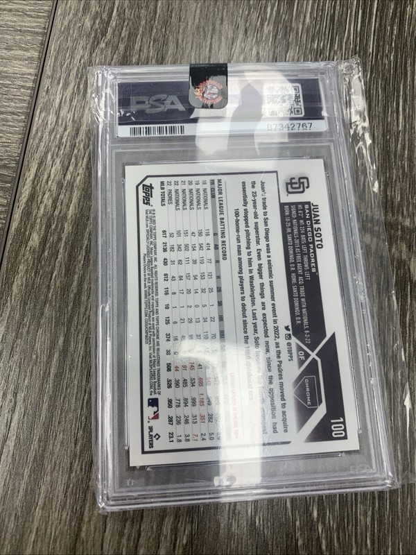 ￼Juan Soto 2023 PSA 10 Card 100 view 2