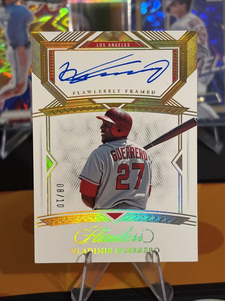 2023 Panini Flawless Vladimir Guerro Flawlessly Framed On-Card Auto /10 