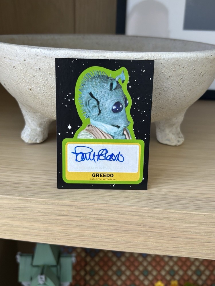 Topps Greedo Auto Card Paul Blake, Journey to Star Wars The Last Jedi Card A-PB