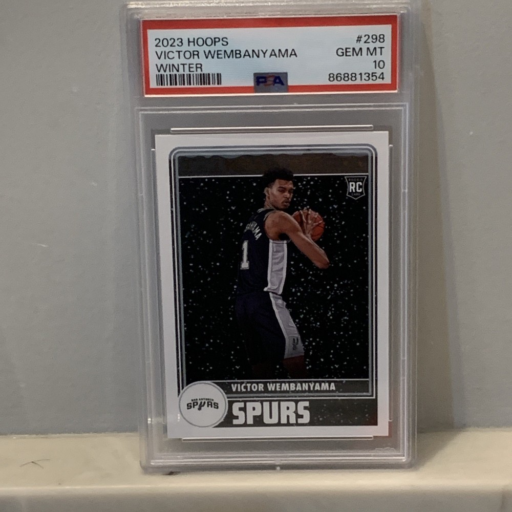 PSA 10 GEM Mint 2023-24 Panini NBA Hoops Winter #298 Victor Wembanyama RC