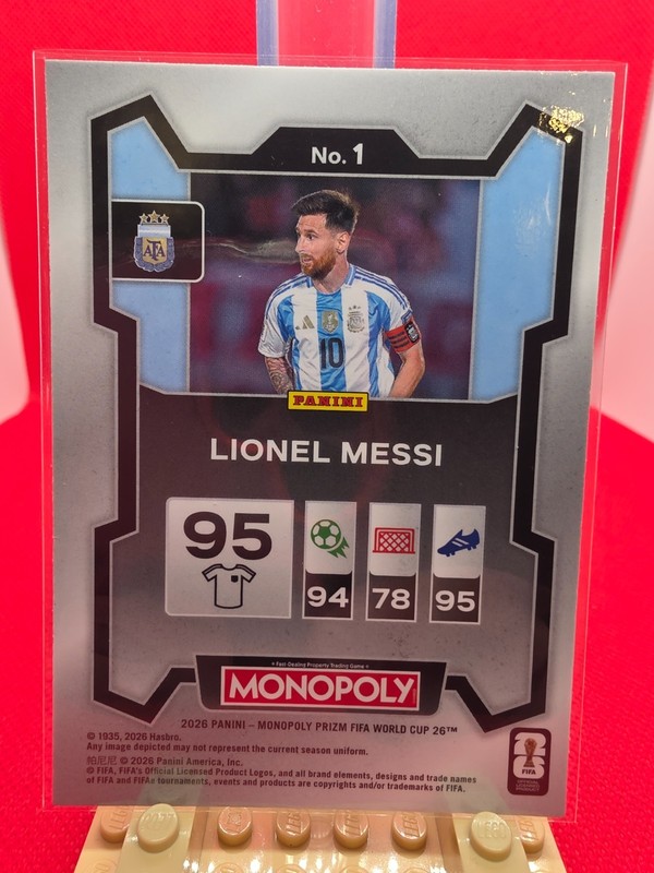 2026 Panini Prizm FIFA World Cup Lionel Messi #1 Argentina view 2