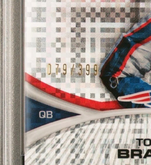 2010 FINEST /399 TOM BRADY XFRACTOR #40 PSA 9 view 2