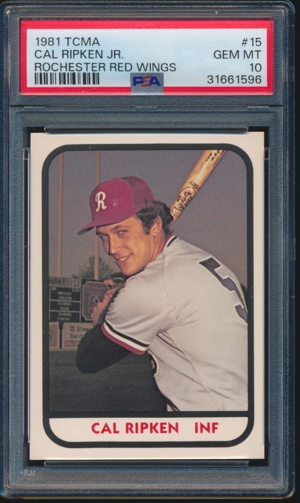 1981 TCMA Rochester Red Wings Cal Ripken Jr. #15 PSA 10 GEM MINT