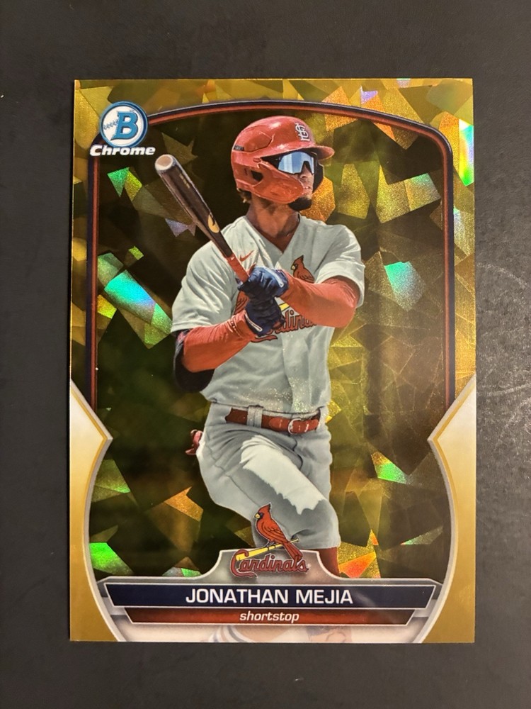 2023 Bowman Chrome Draft Sapphire Edition - Jonathan Mejia #BDC-115 Gold /50 1st
