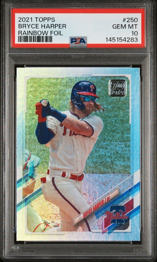 Bryce Harper 2018 Topps Update #US209 Rainbow Foil PSA 10