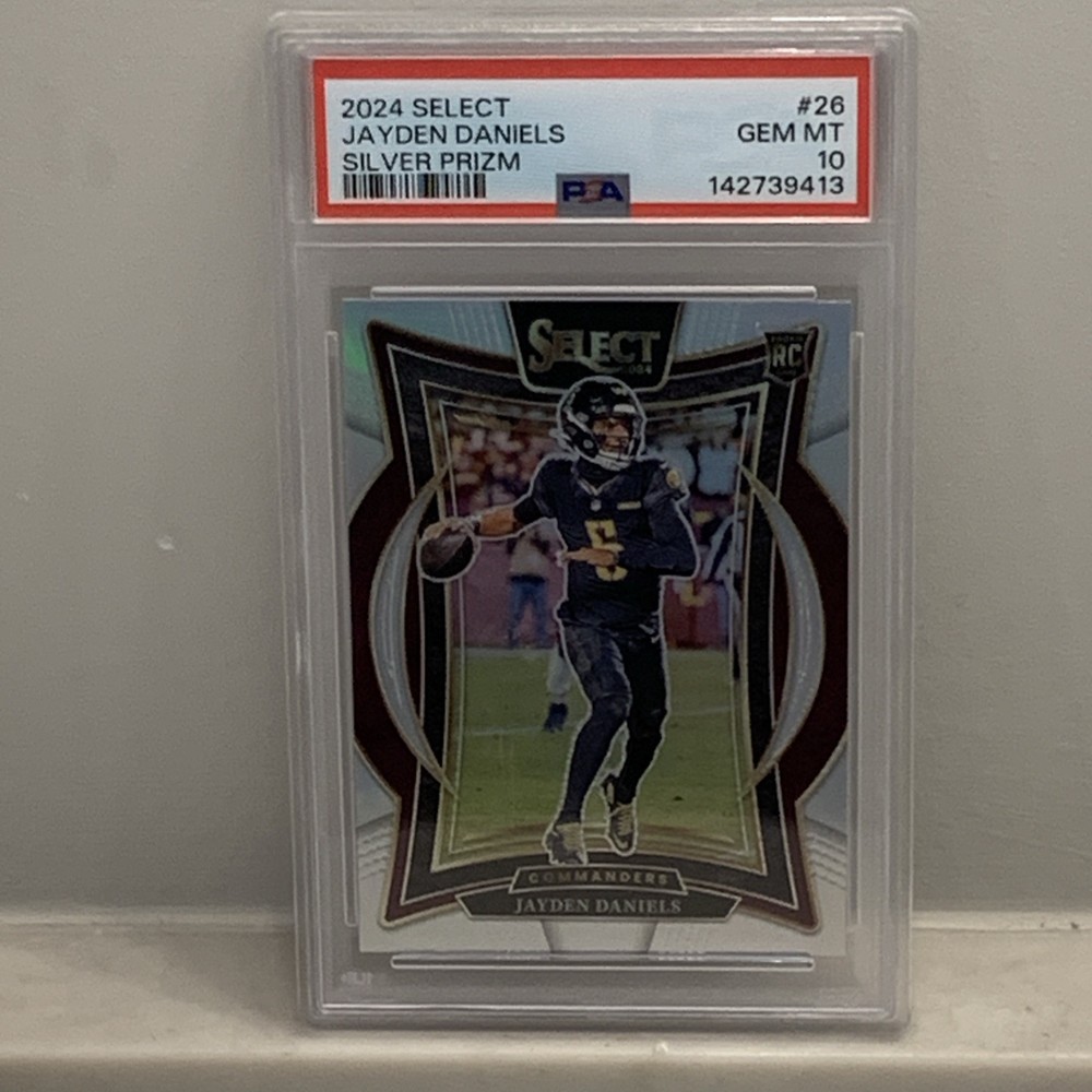 2024 PANINI SELECT SILVER PRIZM #26 JAYDEN DANIELS ROOKIE RC PSA 10