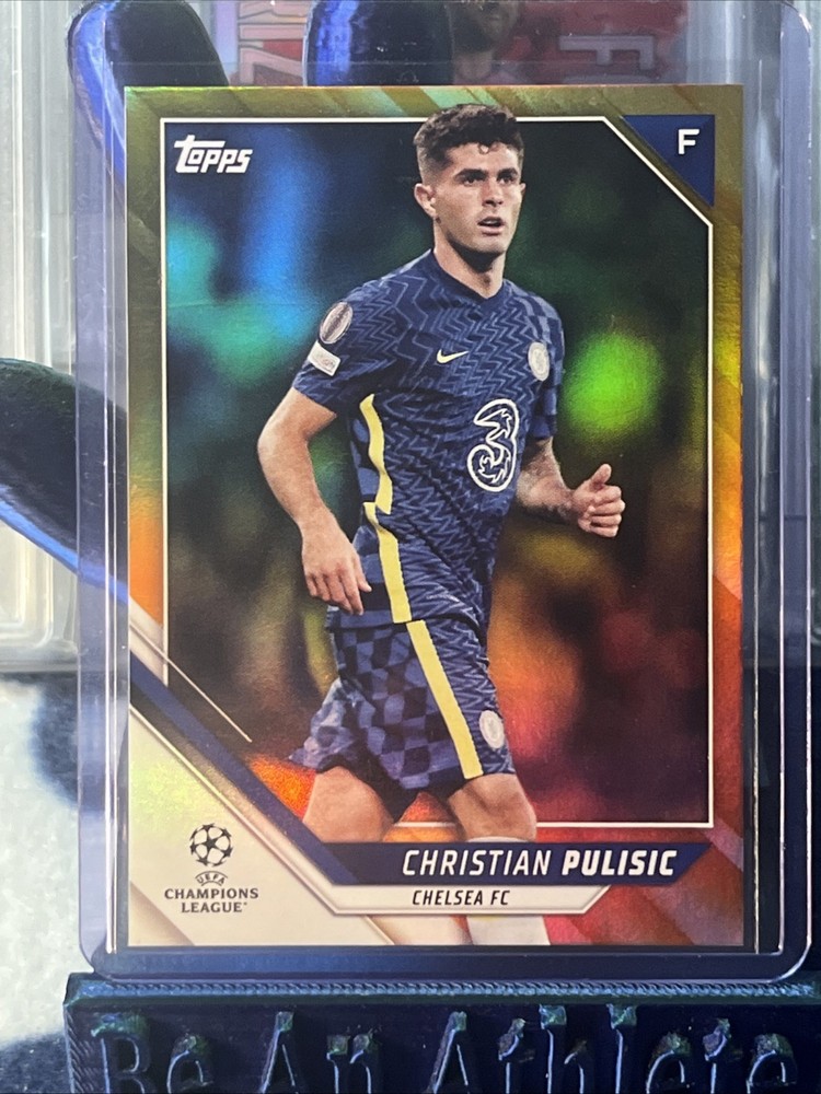 Christian Pulisic /25 Orange 2021-22 Topps Uefa Champions League 1st Ed. #143