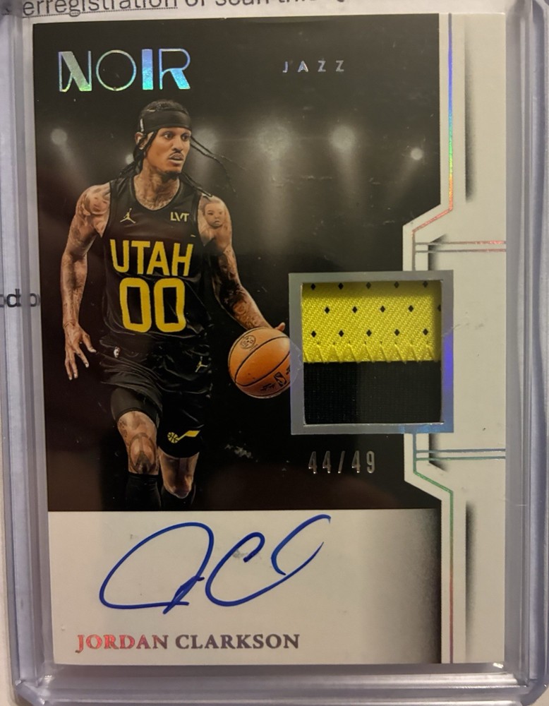 Jordan Clarkson Patch Autograph Game Used On Card Auto Knicks /49 