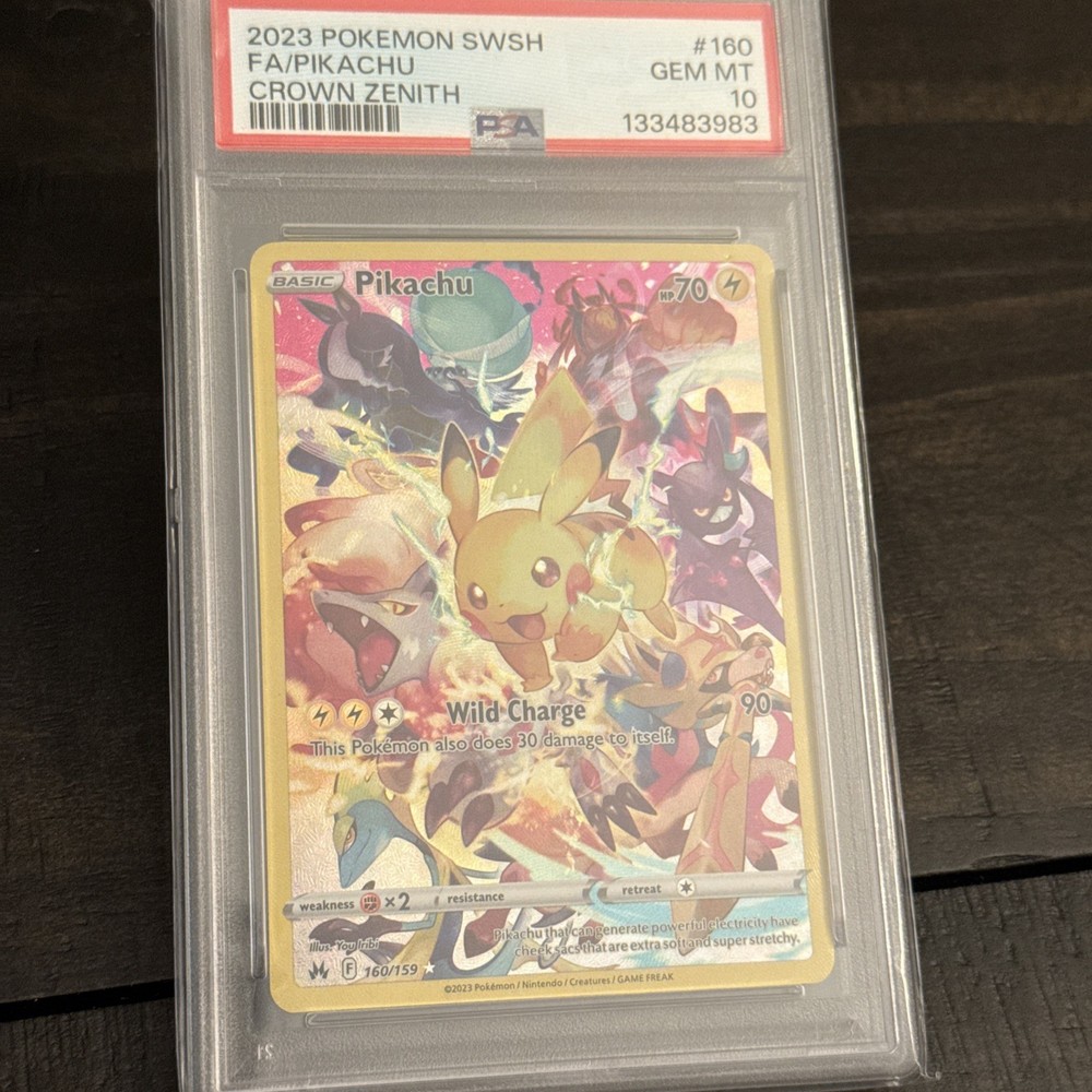 2023 Pokemon SWSH FA/Pikachu Crown Zenith #160 PSA GEM MINT 10