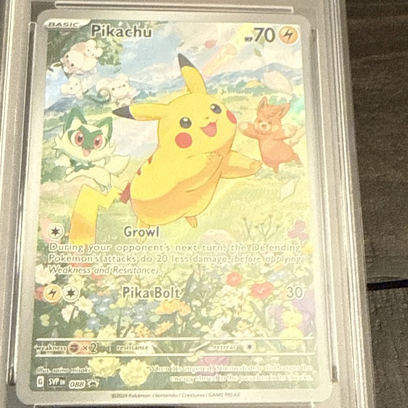 2024 Pokemon SVP EN Paldea Adventure Chest #088 Pikachu PSA 10 GEM MINT view 2