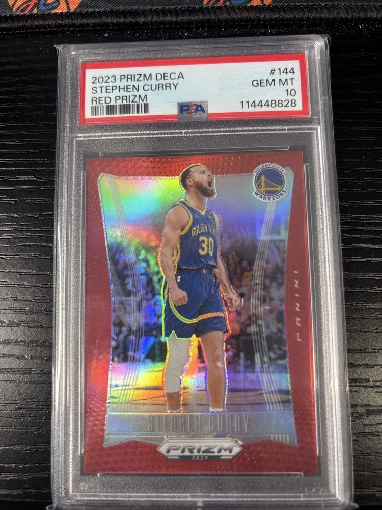 2023 Stephen Curry Prizm Deca TRUE RED PRIZM PSA 10 /199