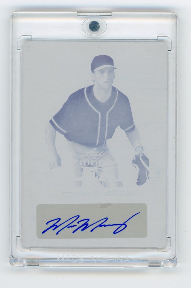 2021 Leaf Trinity Baseball Cyan Plate- Max Muncy No.CA-MM3 1/1 ( AUTO )