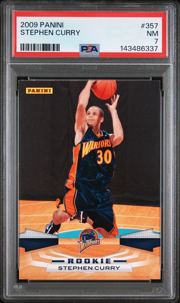 2009 Panini Stephen Curry #357 Rookie Card PSA 7