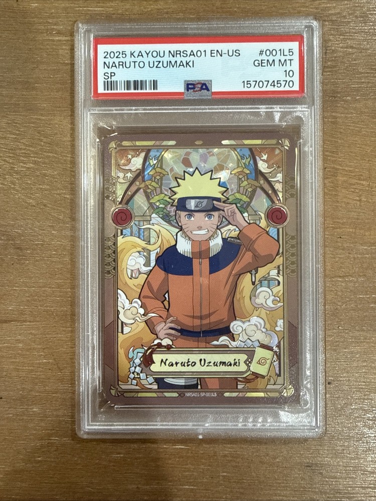 KAYOU 2025 NRSA01 EN-US Naruto Uzumaki SP #001L5 PSA 10 Gem Mint Card
