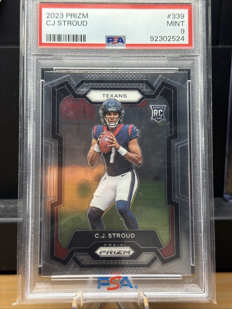 2023 Panini Prizm CJ Stroud #339 PSA 9 RC Texans
