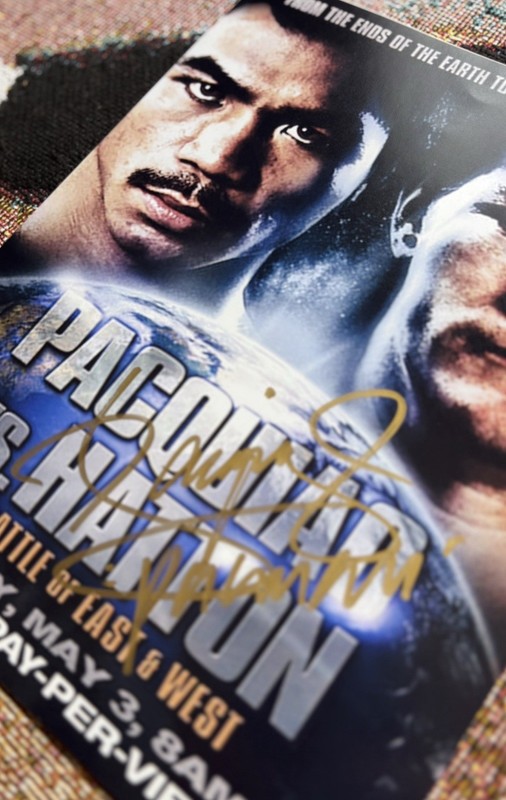 Autographed Manny Pacquiao 8x10 Promo Poster PSA Certified view 2