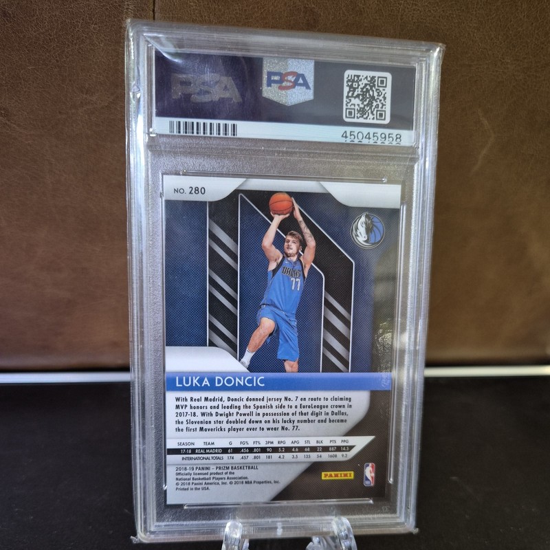 2018 panini prizm luka doncic psa 10 view 2