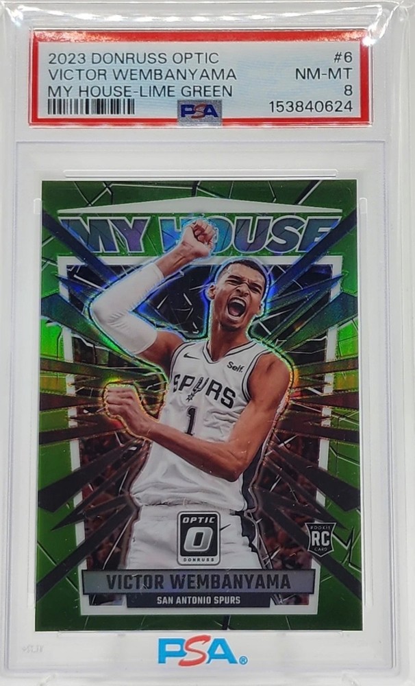 2023-24 Panini Donruss Optic Victor Wembanyama #6 My House Lime Green /149 (RC)
