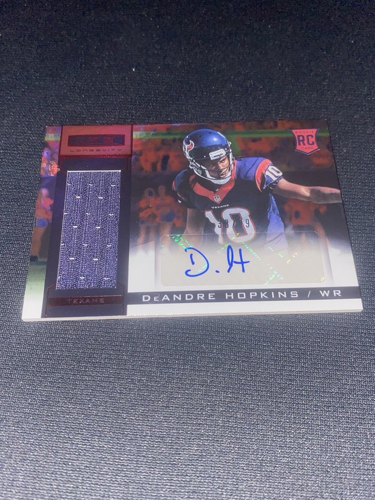 2013 Panini Rookies & Stars Football DeAndre Hopkins Rookie Patch Auto /99 RPA