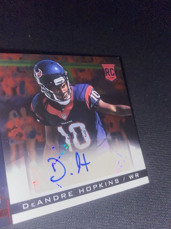 2013 Panini Rookies & Stars Football DeAndre Hopkins Rookie Patch Auto /99 RPA view 2