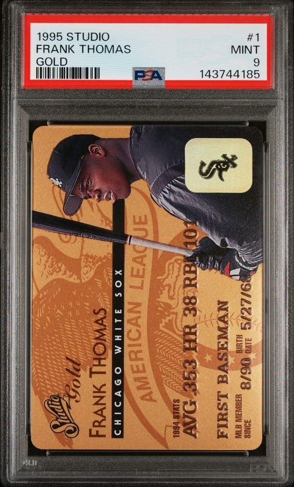 Frank Thomas 1995 Studio Gold #1 PSA 9