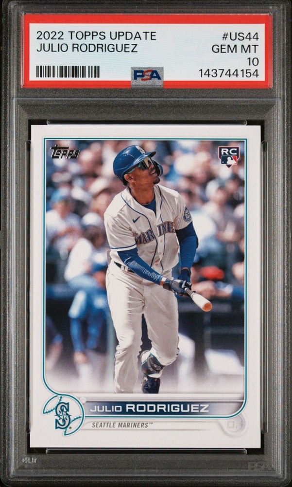 Julio Rodriguez 2022 Topps Update #US44 Rookie Card PSA 10
