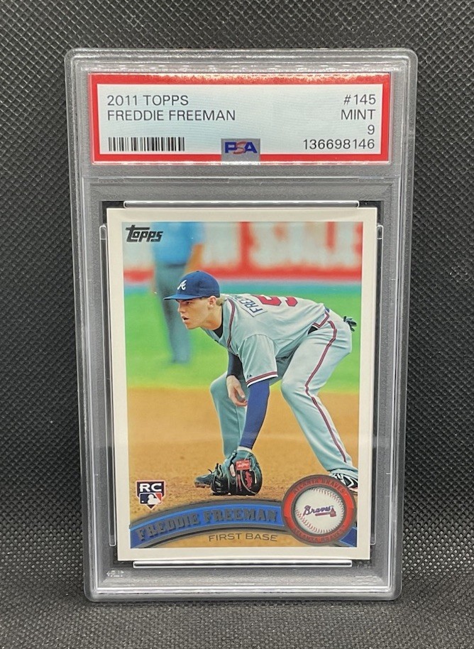 2011 Topps - Freddie Freeman #145 (RC) PSA 9 MINT view 1