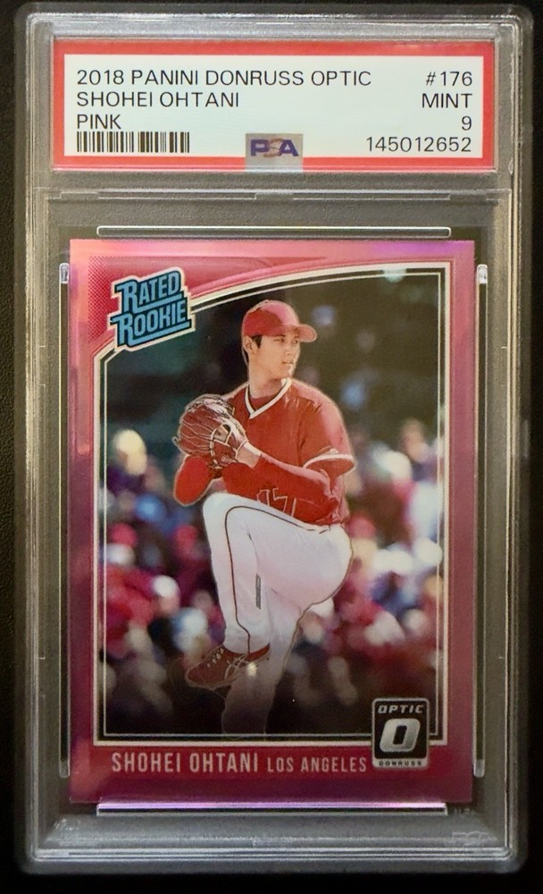 Panini 2018 Donruss Optic Shohei Ohtani Rated Rookie Pink Prizm #176 RC MINT 🔥